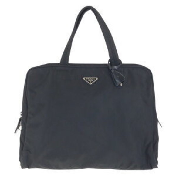Prada Tessuto Black Tote Bag Nylon Triangle - Picture 9 of 9